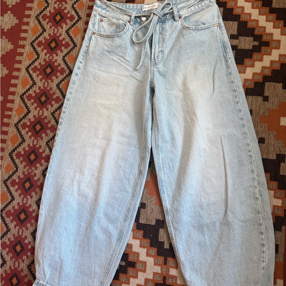 Light Blue Women's Balloon Jeans